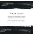 dark gray ink watercolor frame vector image