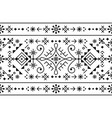 icelandic tribal line art seamless pattern vector image