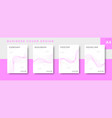 set business cover design vector image