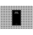 geometric seamless black and white weave pattern vector image vector image