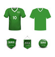 saudi arabia home and away soccer jersey kit set vector image vector image