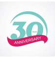 template logo 30 anniversary vector image