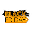 isolated retro black friday label vector image