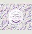 round emblem with type design over hand drawn vector image vector image