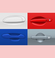 collection car door handles vector image