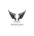 eagle wing falcon logo and symbols template vector image