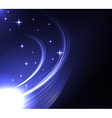 stylized glowing background with digital symbols vector image