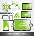smart phone icon set vector image vector image