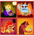 evil icons in flat style for web and mobile vector image vector image