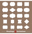 blank vintage frames and labels retro banners vector image