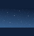 night sky with many stars vector image