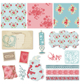 scrapbook vintage wedding vector image vector image