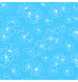 seamless pattern of cherry blossoms vector image