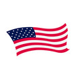 waving flag united states america vector image