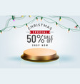 3d minimal luxury podium golden in front vector image vector image