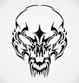 tribal scary skulls vector image
