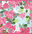 seamless flowers pattern vector image