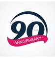 template logo 90 anniversary vector image
