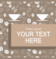 design template for coffee banner cover poster vector image