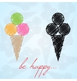 ice cream background vector image