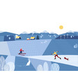 rural landscape in winter vector image
