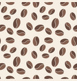 coffee beans seamless pattern background vector image