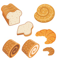 set of loaves and bread vector image