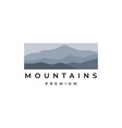 mountain logo design vector image