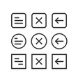 web-ui-elements-hamburger-buttons-kit copy vector image