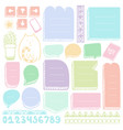 bullet journal hand drawn elements vector image