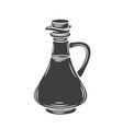 glass bottle jug glyph icon vector image vector image