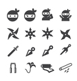 ninja icon vector image