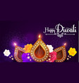 happy diwali traditional indian festival vector image