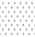 seamless background with silver eggs vector image vector image