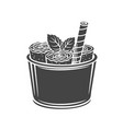 thai ice cream roll vector image vector image