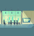cartoon conference hall room for meetings vector image vector image