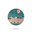 city silhouettes cityscape vector image