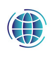 globe icon vector image