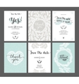set of save the date cards vector image