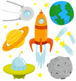 space set vector image