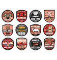 barbecue party grill bar picnic hamburgers icons vector image