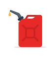 canister gasoline with a drop fuel vector image