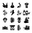 spa salon icons set simple style vector image