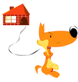 dog vector image
