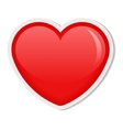 red heart vector image vector image