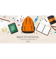 back to school flat style vector image