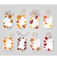 autumn seasonal sale label vector image