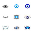 evil eye protection talisman collection vector image vector image