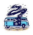 universe in my car vector image