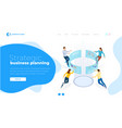 strategic business planning isometric vector image